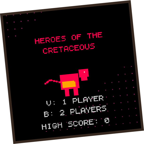 Heroes of the Cretaceous, a custom retro dinosaur game